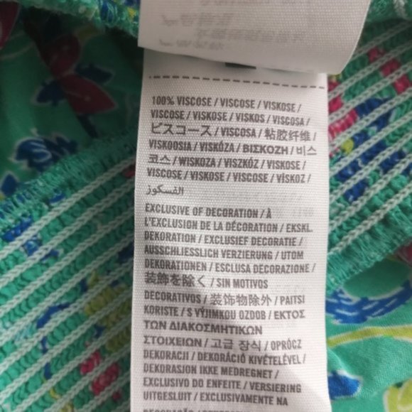 Hollister Green Tropical Floral Tube Top - Picture 5 of 8